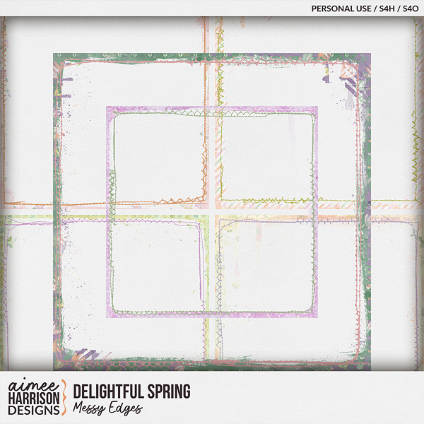 Delightful Spring Messy Edges by Aimee Harrison