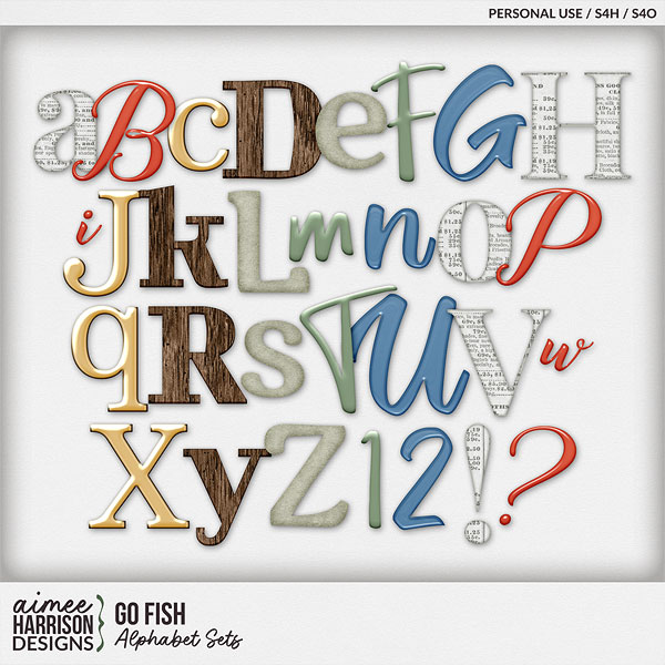 Go Fish Alphabet Sets by Aimee Harrison