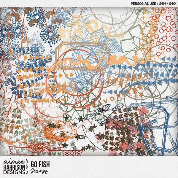 Go Fish Stamps by Aimee Harrison