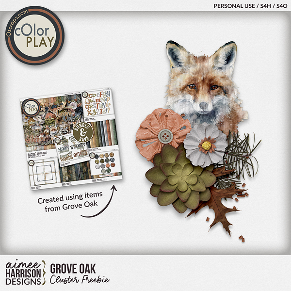 Grove Oak Cluster Freebie by Aimee Harrison