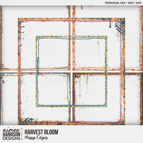 Harvest Bloom Messy Edges by Aimee Harrison
