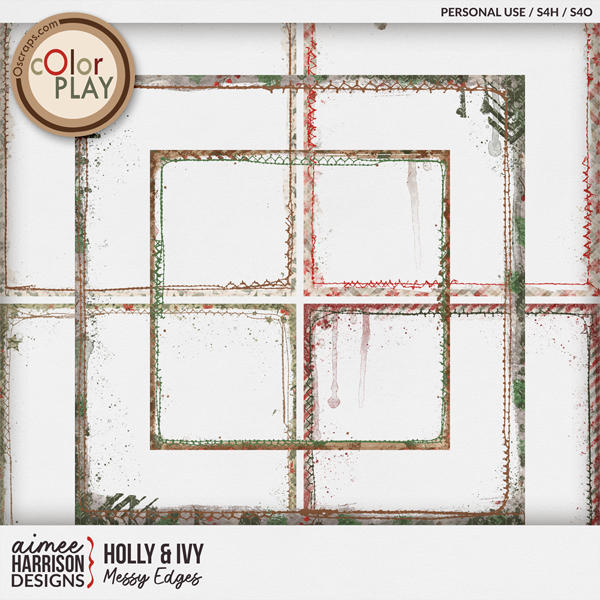 Holly & Ivy Messy Edges by Aimee Harrison