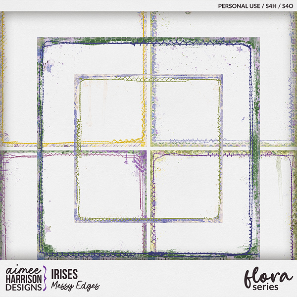 Irises Messy Edges by Aimee Harrison
