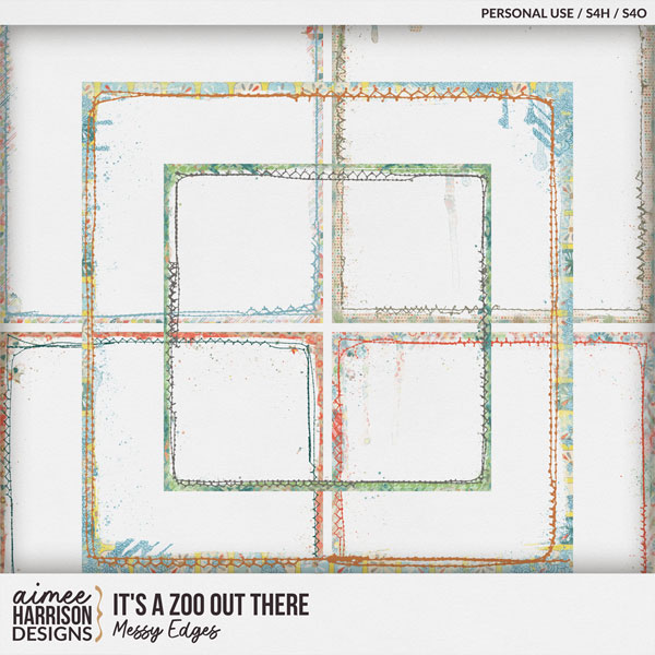 It's a Zoo Out There Messy Edges by Aimee Harrison