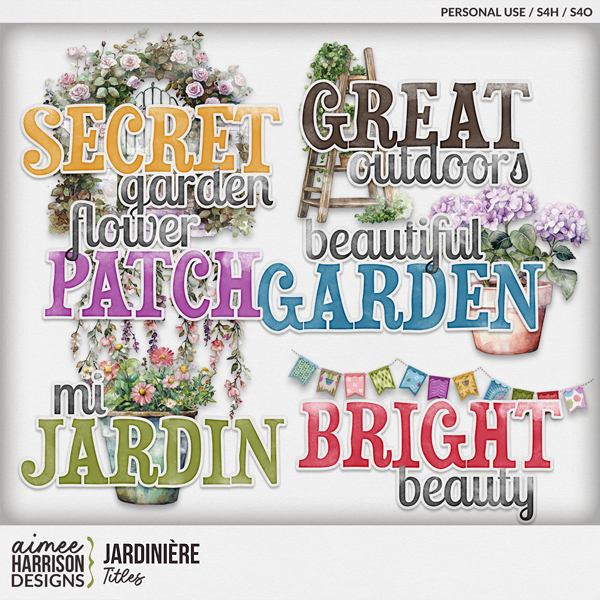 Jardinière Titles by Aimee Harrison