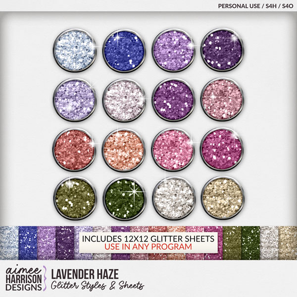 Lavender Haze Glitters by Aimee Harrison