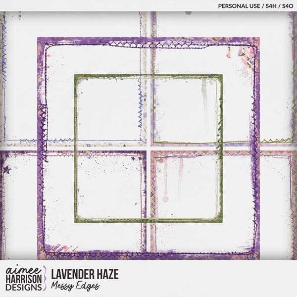 Lavender Haze Messy Edges by Aimee Harrison