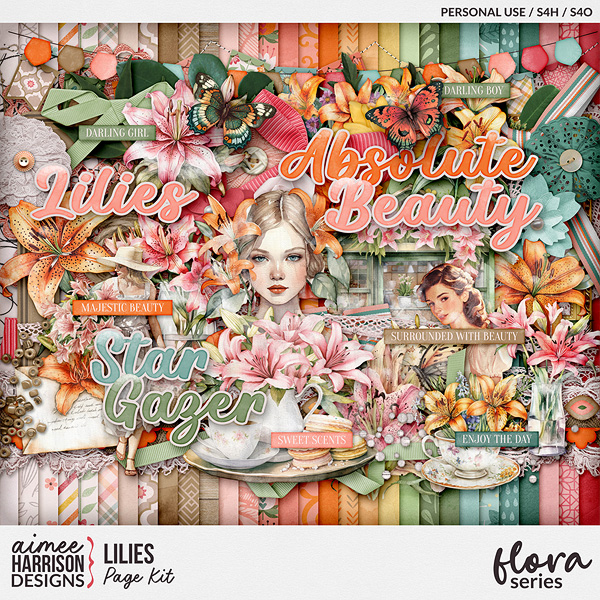 Lilies Page Kit by Aimee Harrison