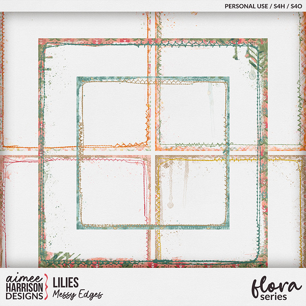 Lilies Messy Edges by Aimee Harrison