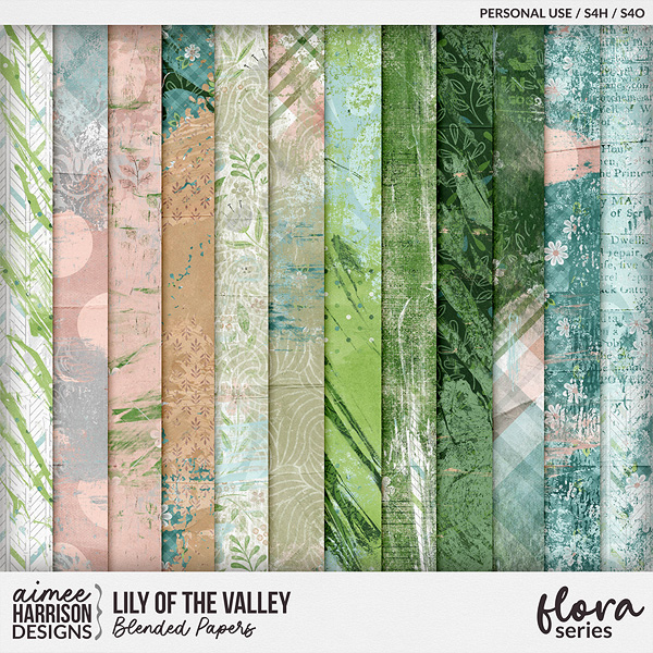 Lily of the Valley Blended Papers by Aimee Harrison