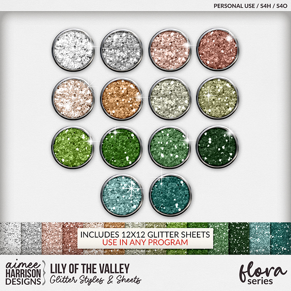 Lily of the Valley Glitters by Aimee Harrison
