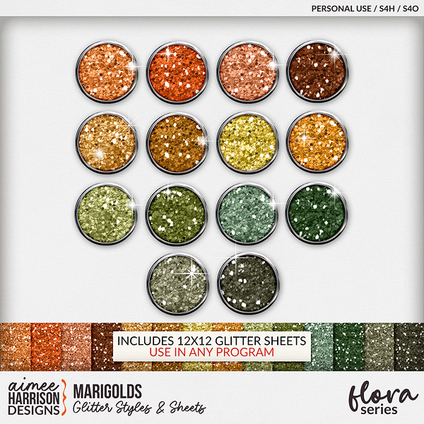 Marigolds Glitters by Aimee Harrison
