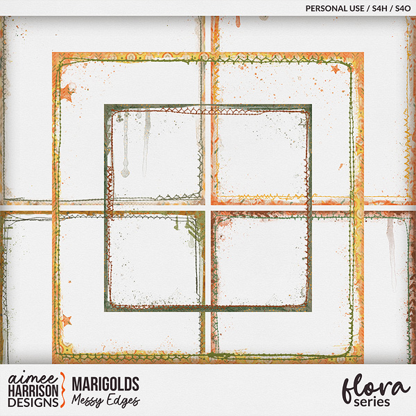 Marigolds Messy Edges by Aimee Harrison