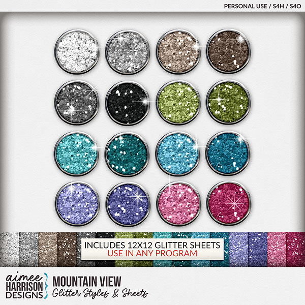 Mountain View Glitters by Aimee Harrison