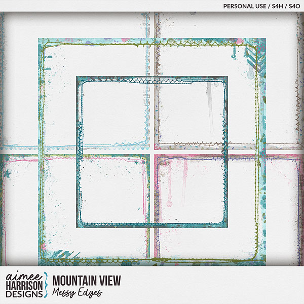 Mountain View Messy Edges by Aimee Harrison