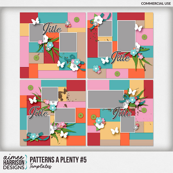 Patterns a Plenty #5 Templates by Aimee Harrison