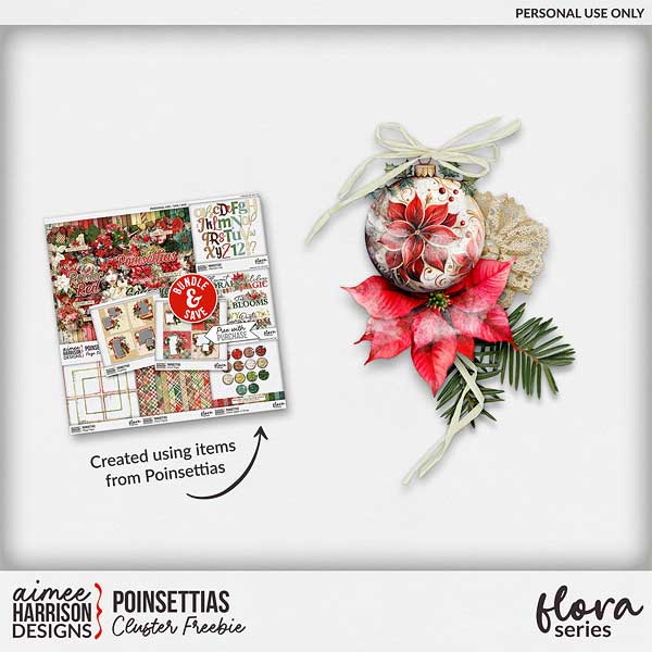 Poinsettias Cluster by Aimee Harrison