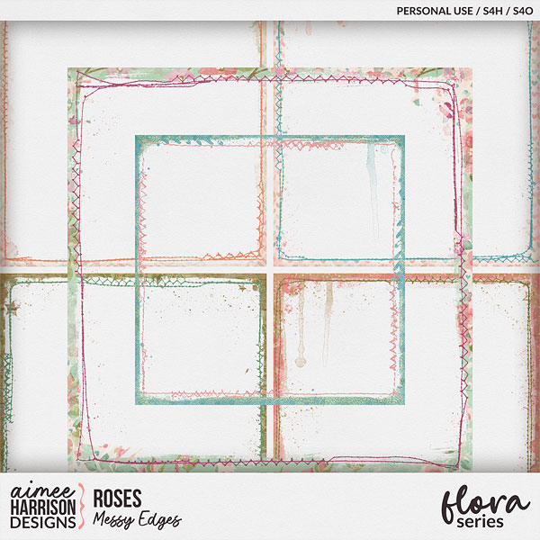 Roses Messy Edges by Aimee Harrison