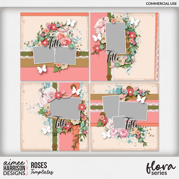 Roses Templates by Aimee Harrison