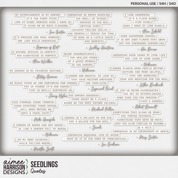 Seedlings Quotes by Aimee Harrison