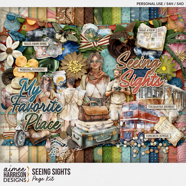 Seeing Sights Page Kit by Aimee Harrison