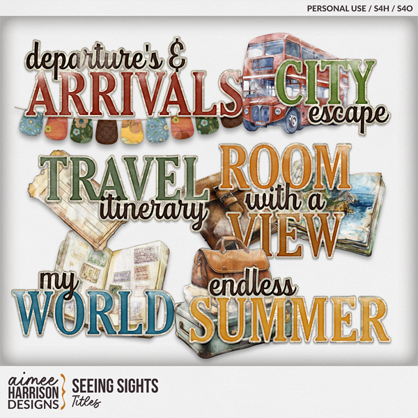 Seeing Sights Titles by Aimee Harrison