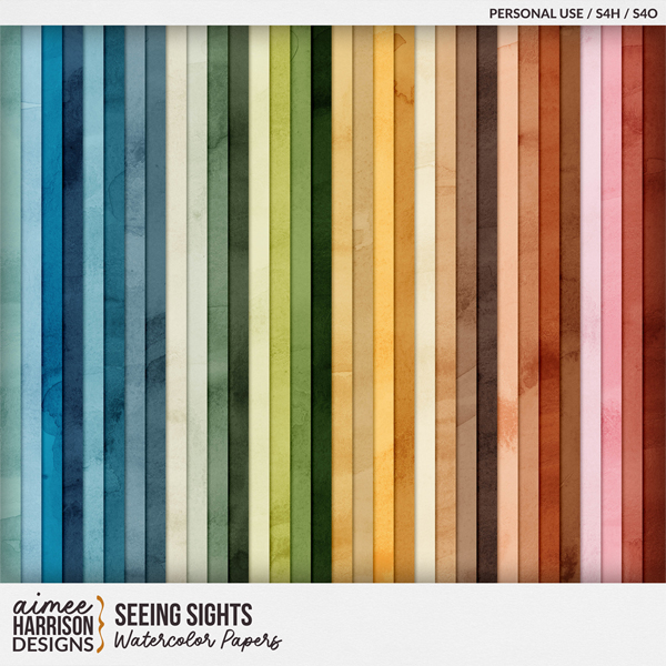 Seeing Sights Watercolor Papers by Aimee Harrison