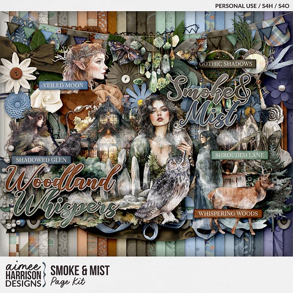 Smoke & Mist Page Kit by Aimee Harrison