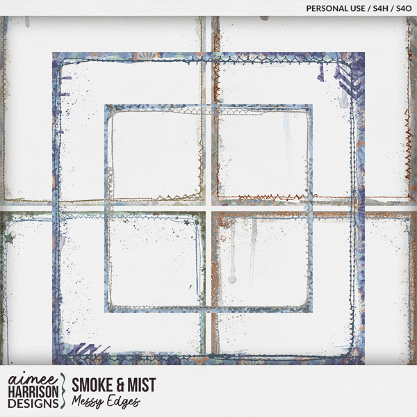 Smoke & Mist Messy Edges by Aimee Harrison