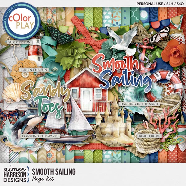 Smooth Sailing Page Kit by Aimee Harrison