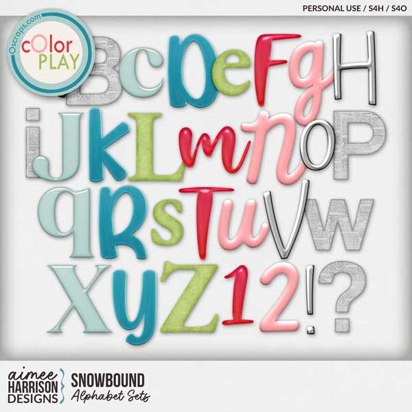 Snowbound Alphabet Sets by Aimee Harrison