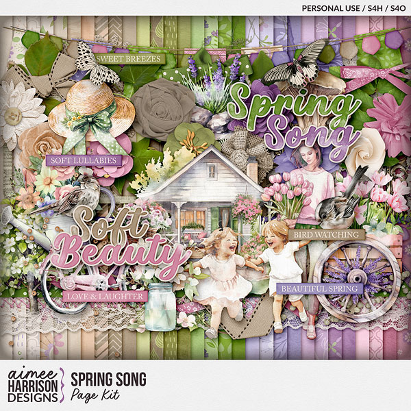 Spring Song Page Kit by Aimee Harrison