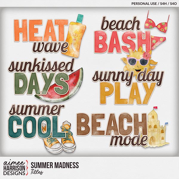 Summer Madness Titles by Aimee Harrison