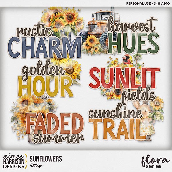 Sunflowers Titles by Aimee Harrison