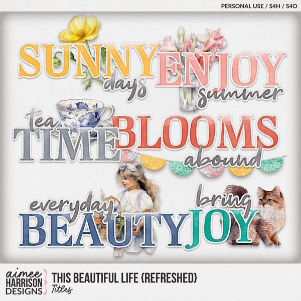 This Beautiful Life {refreshed} Titles by Aimee Harrison