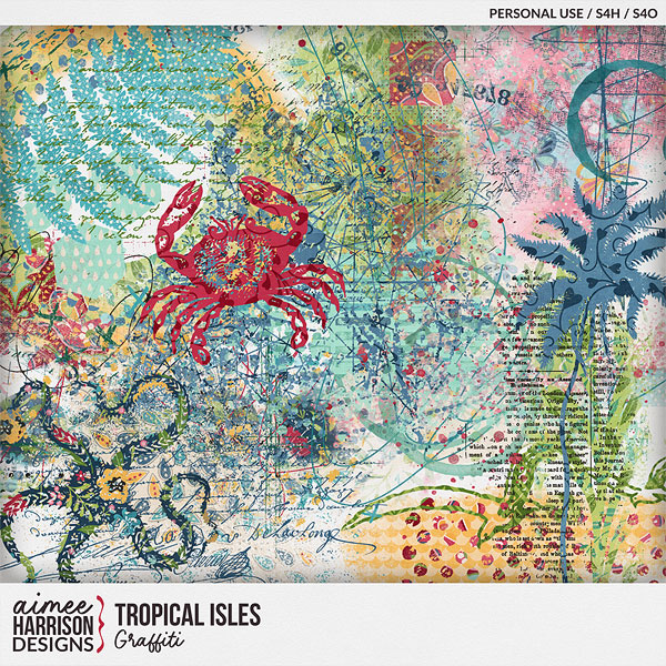 Tropical Isles Graffiti by Aimee Harrison