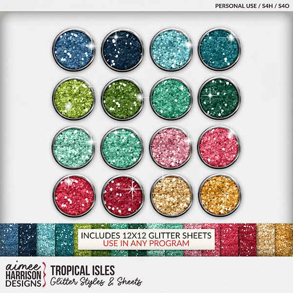 Tropical Isles Glitters by Aimee Harrison