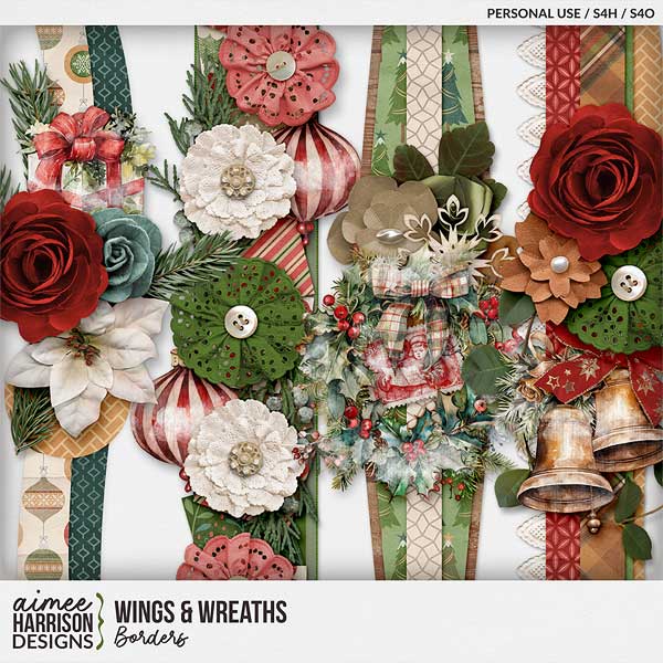 Wings & Wreaths Borders by Aimee Harrison