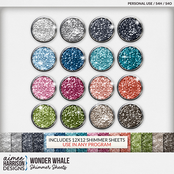 Wonder Whale Shimmers by Aimee Harrison