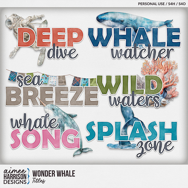 Wonder Whale Titles by Aimee Harrison