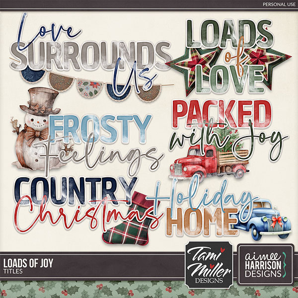 Loads of Joy Titles by Aimee Harrison and Tami Miller
