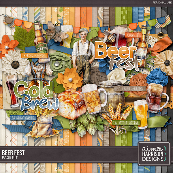 Beer Fest Page Kit by Aimee Harrison
