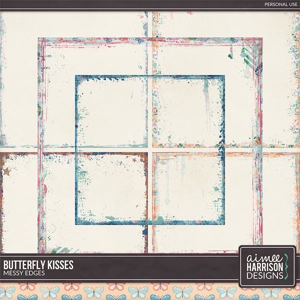 Butterfly Kisses Messy Edges by Aimee Harrison