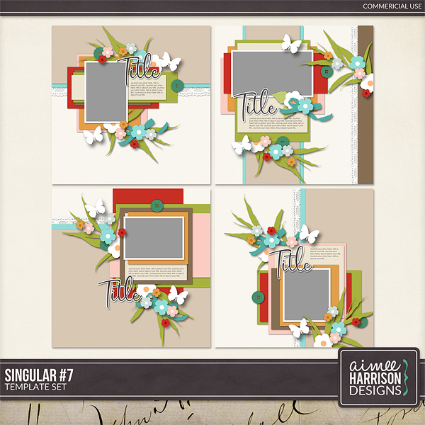 Singular #7 Template Set by Aimee Harrison