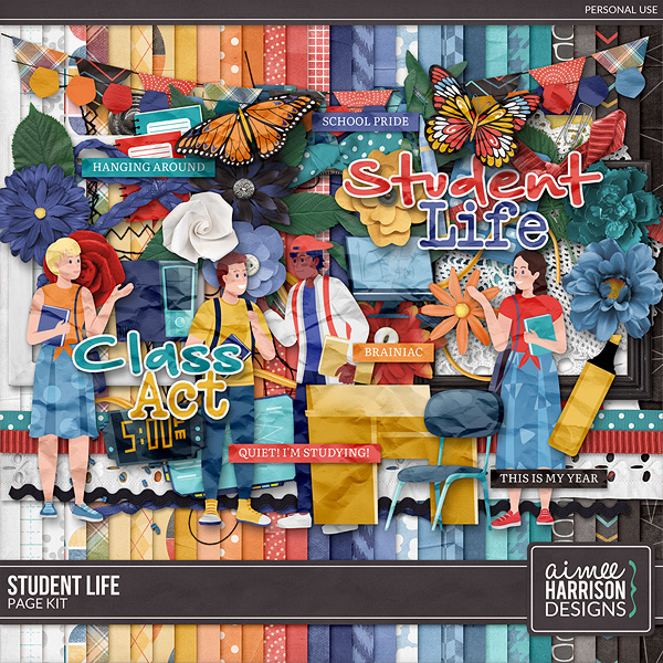 Student Life Page Kit by Aimee Harrison