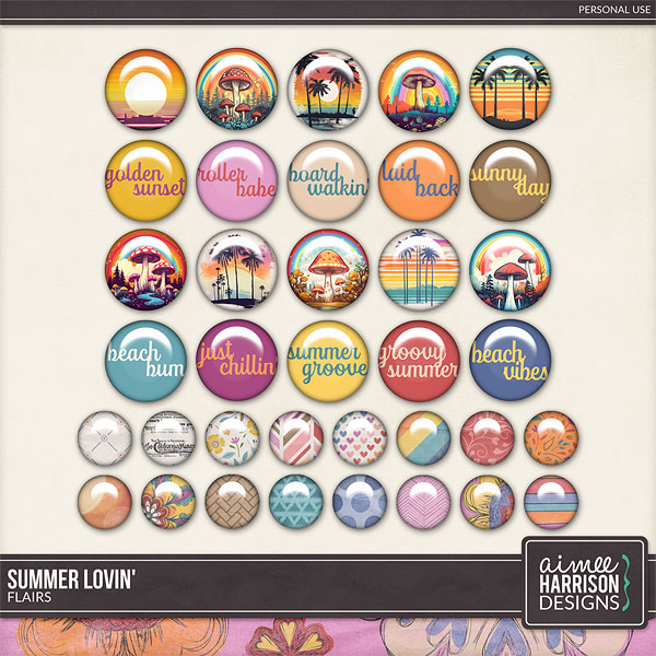 Summer Lovin' Flairs by Aimee Harrison