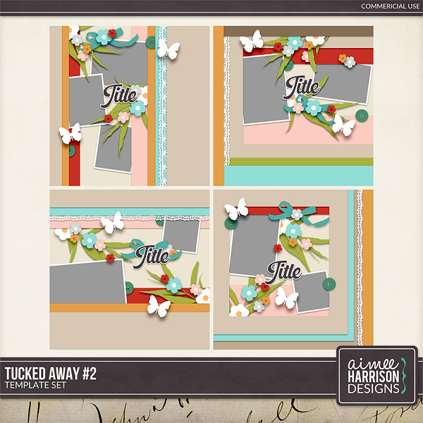 Tucked Away #2 Template Set by Aimee Harrison