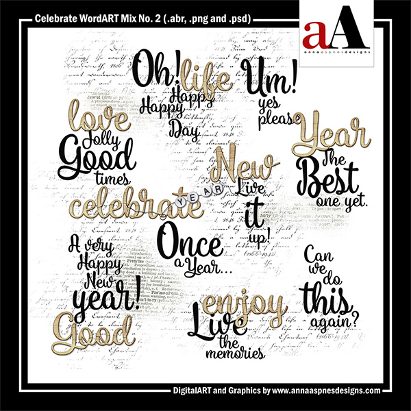 Celebrate WordART Mix No 2