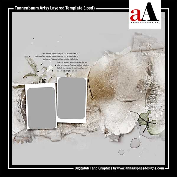 Digital Scrapbook Pack, Scrap Your Story Layered Templates 01 by Lilach  Oren