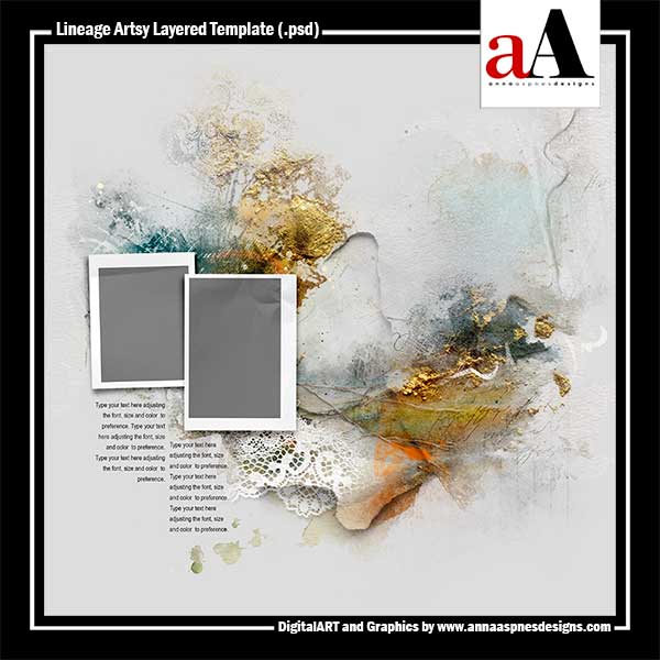 Lineage Artsy Layered Template